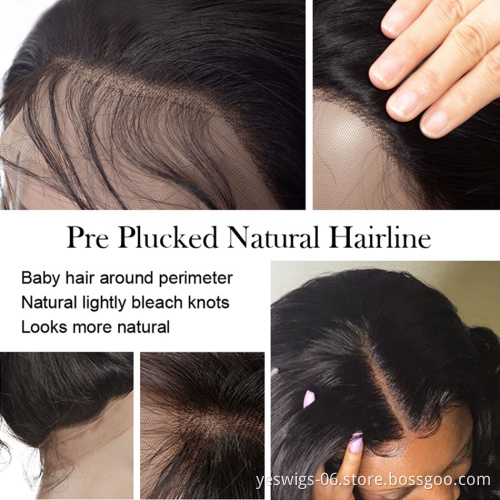 Full Lace Wig Manufacturers/Vendors 9A 10A Grade Brazilian Virgin Cuticle Aligned Hair Transparent Swiss Lace Wig Straight